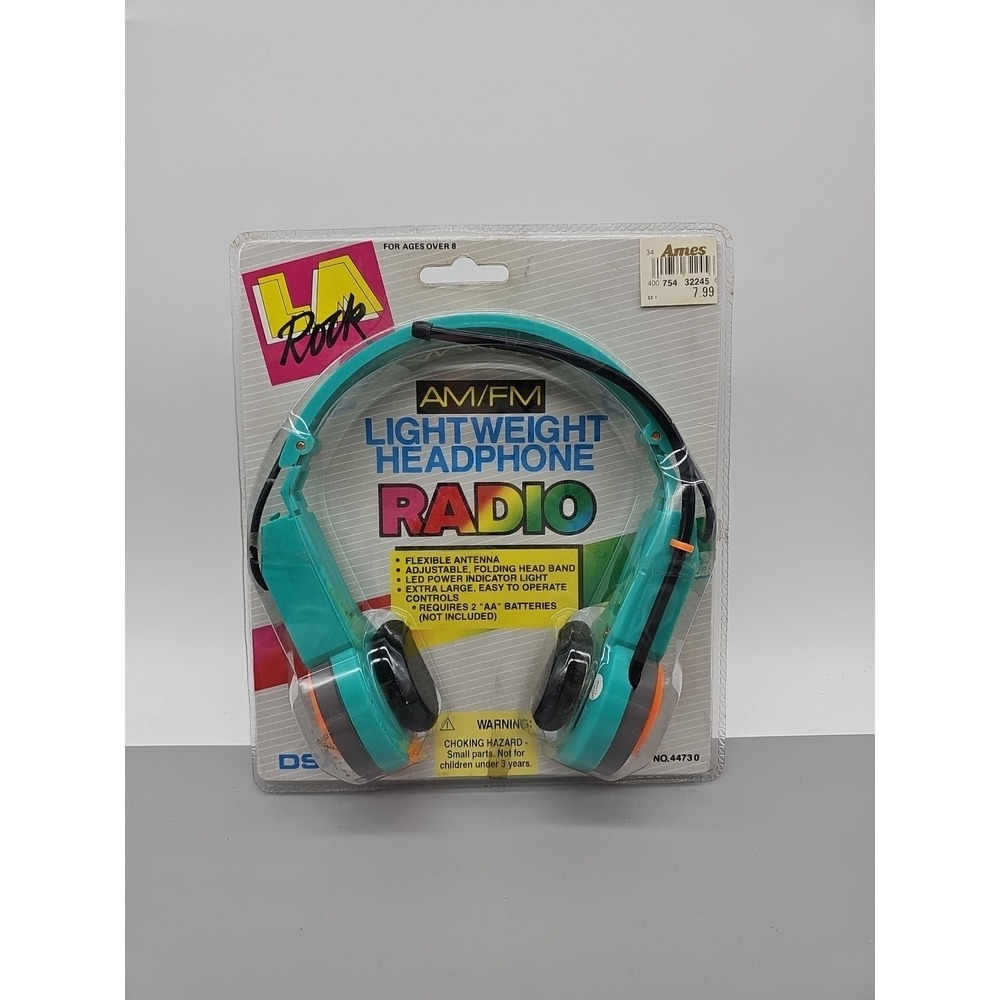Sealed Vintage L.A. Rock Headphone Radio NOS